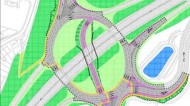Milton Interchange_hamburger roundabout