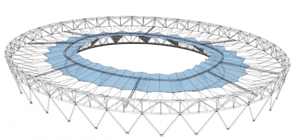 Olympic Stadium roof design