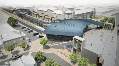 abbey wood station design - architects impression