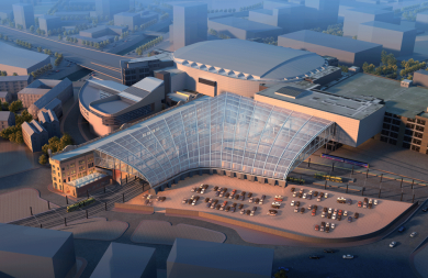 Computer-generated-image-of-an-aerial-view-of-Manchester-Victoria-station-1