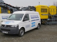 Hodge Plant Service van and power crusher
