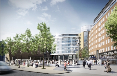 Plot A - Proposed forecourt regeneration