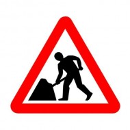 Roadworks-sign