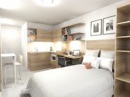 Royal College of Music - artist's impression - studio bedroom