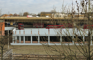 Paddington Yard elevated bus station crossrail