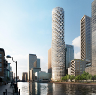 Wood Wharf, the loofah