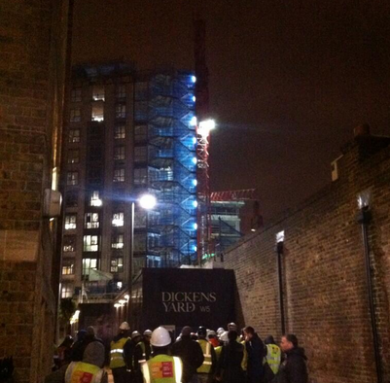 Crane collpase ealing