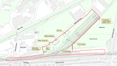 Plumstead Crossrail sidings