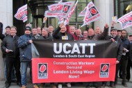 ucatt living wage protest