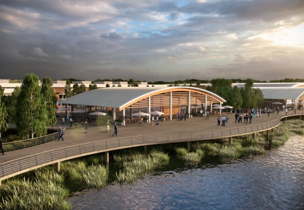 McLaren is lined-up to build the existing scheme at Rushden Lakes