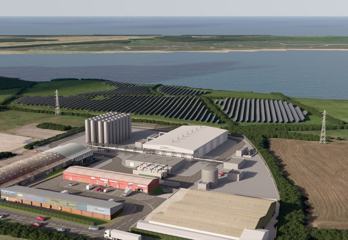 Planned Barrow Green Hydrogen production facility