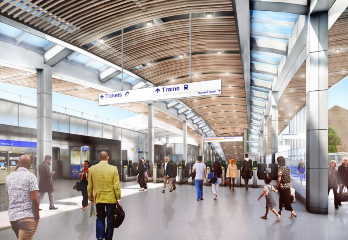 How Whitechapel station concourse will look when finally finished