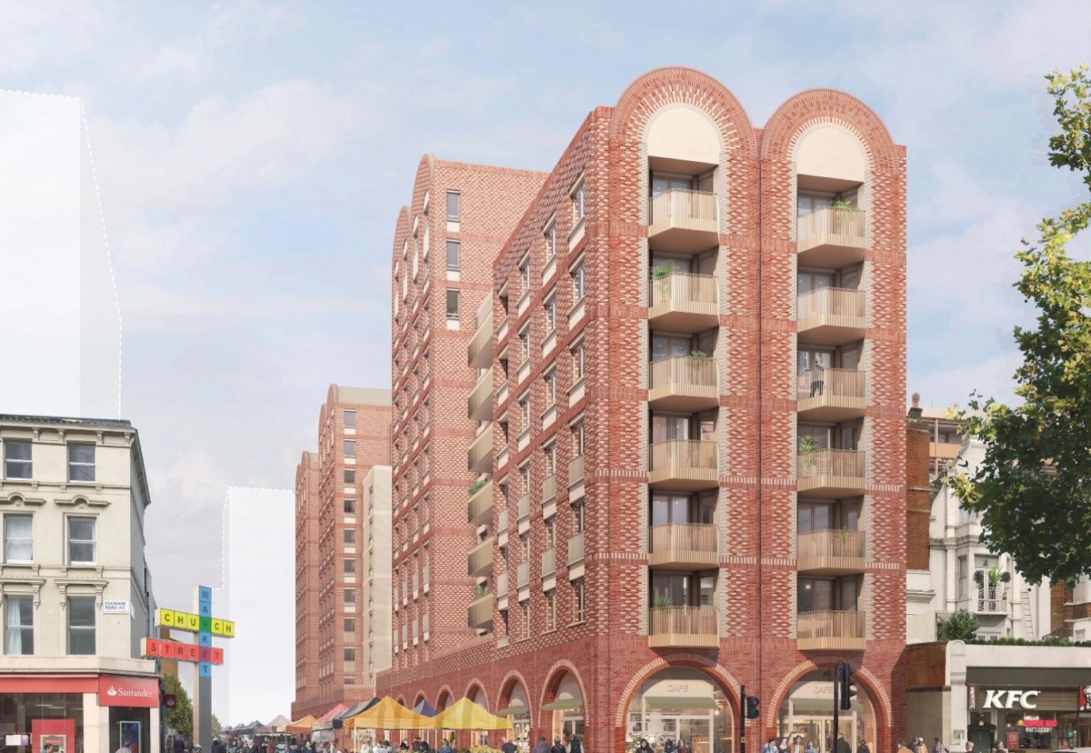 Scheme designed by architect Bell Phillips will include buildings ranging from eight to 14 storeys in height