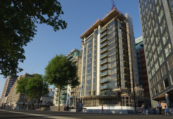 The 13-storey hotel on Albert Embankment