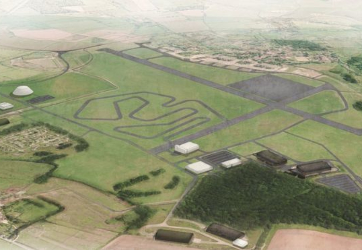 Plan for testing track and worker accommodation