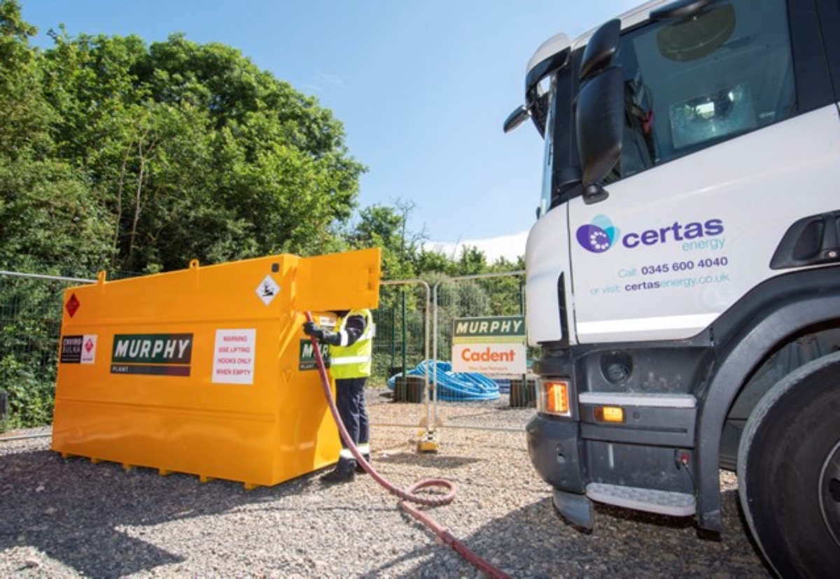 GTL fuel is delivered at the Harefield site 
