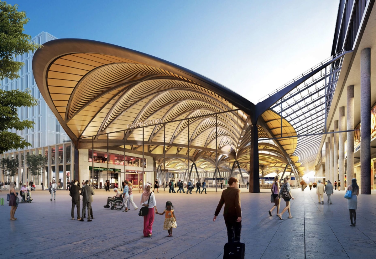 Proposed HS2 Euston station entrance