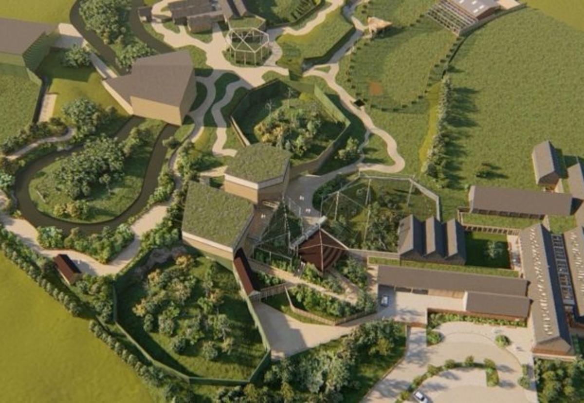 Artist's impression of the new science and conservation centre at Twycross Zoo