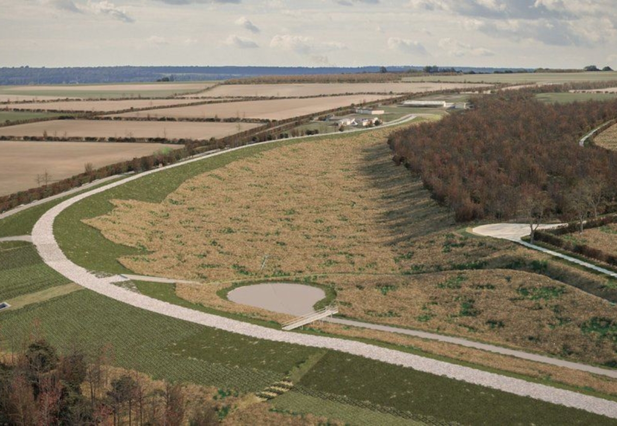 A new £26m flood storage reservoir is being created to protect the village of Lowdham