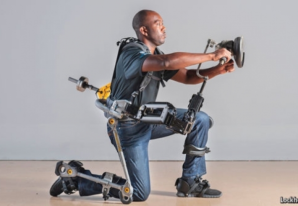 The few key workers left on site will be aided by advanced exoskeletons