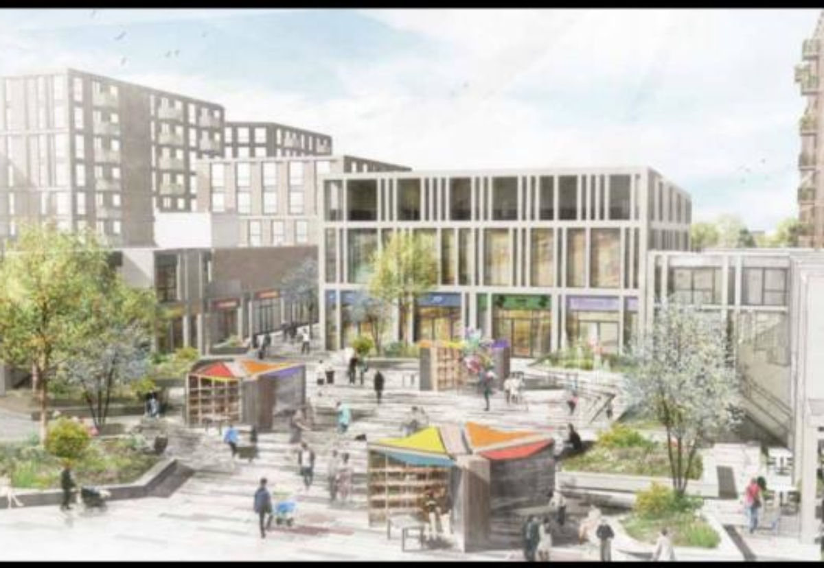 The Swanley town centre project is designed by HLM Architects