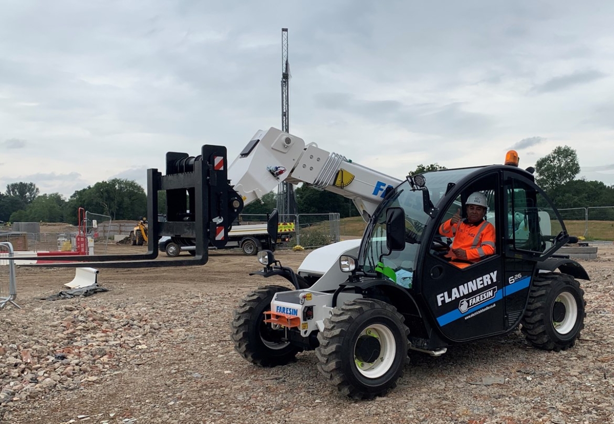 Eco Telehandler supplied by Flannery to HS2