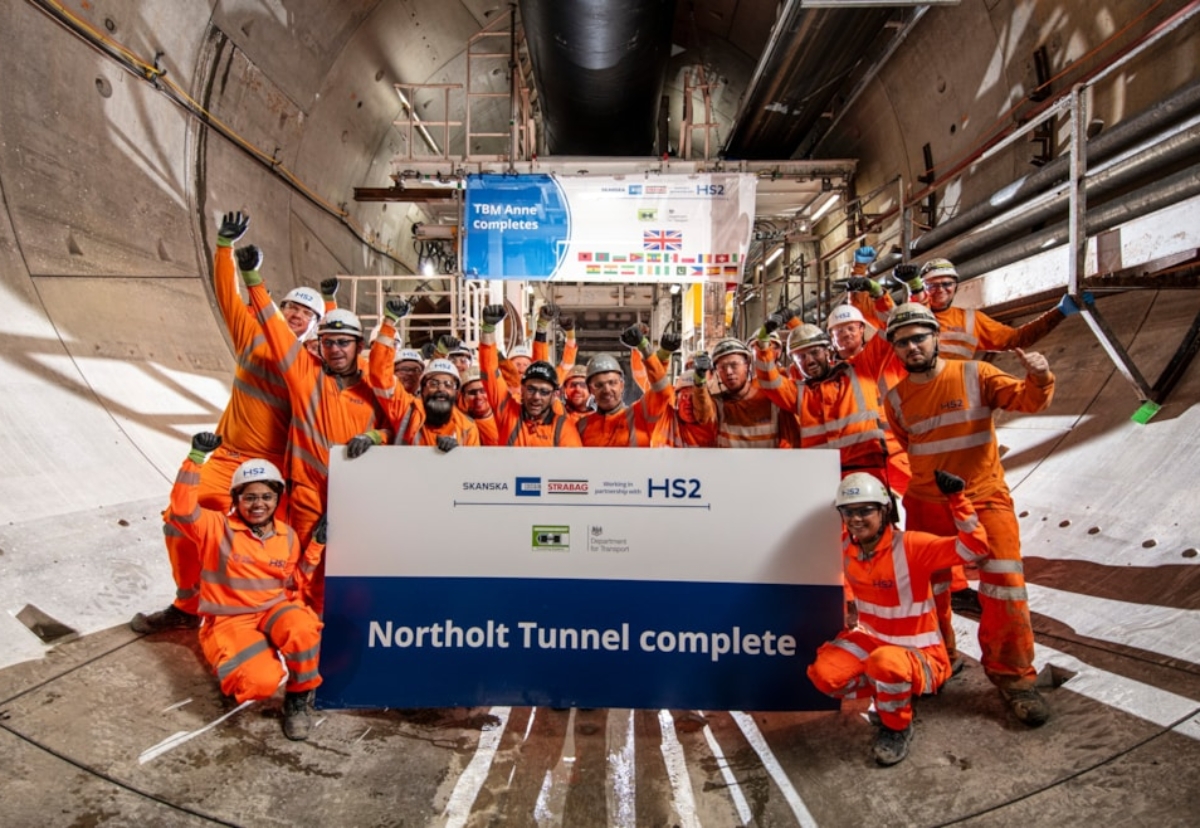 At peak, the 1,700 tonne TBM advanced at around 38 metres per day