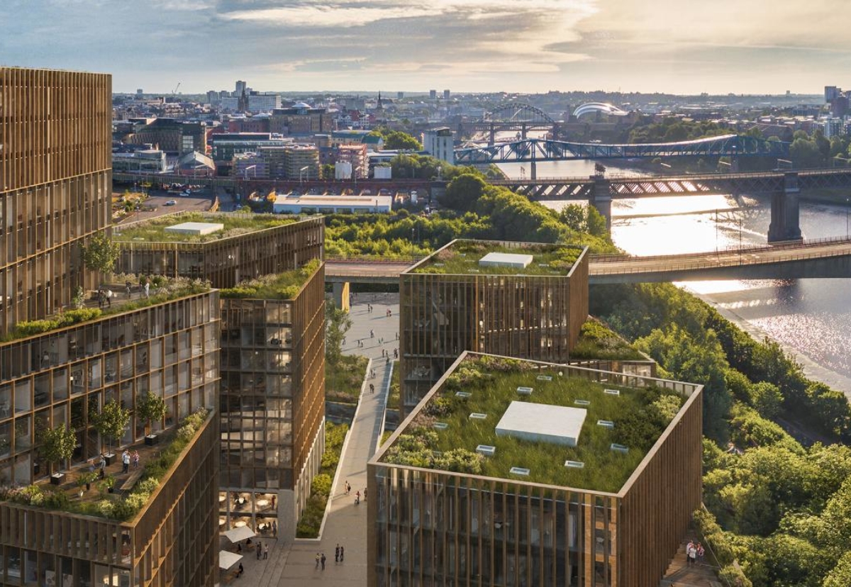 Outline planning submitted for land mark urban regeneration scheme along banks of the Tyne