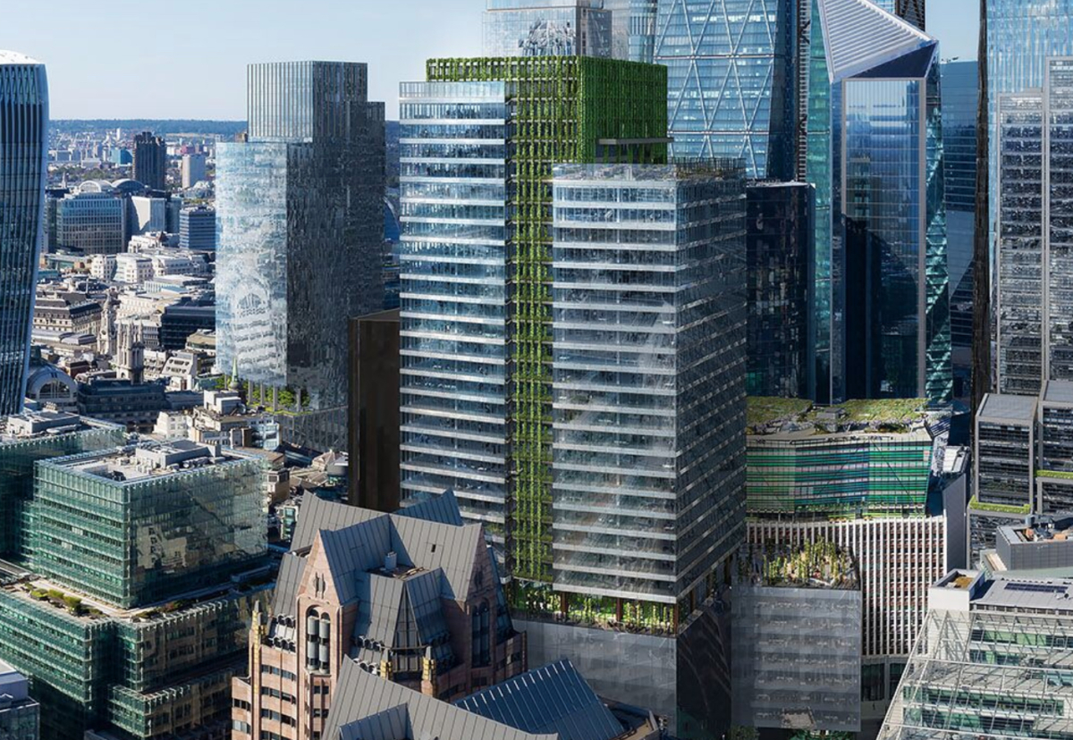 Architect Eric Parry designed the 650,000 sq ft green tower