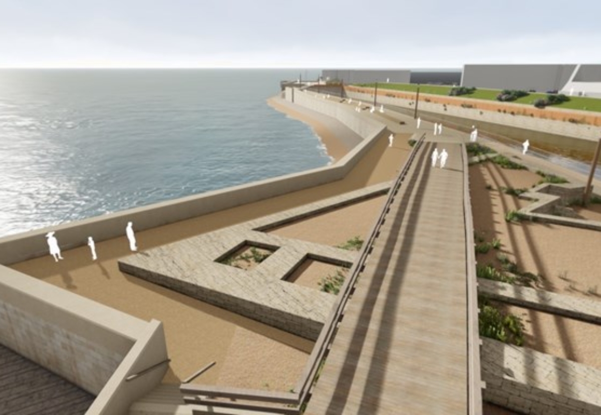 Phase one works will be between Long Curtain Moat and Clarence Pier