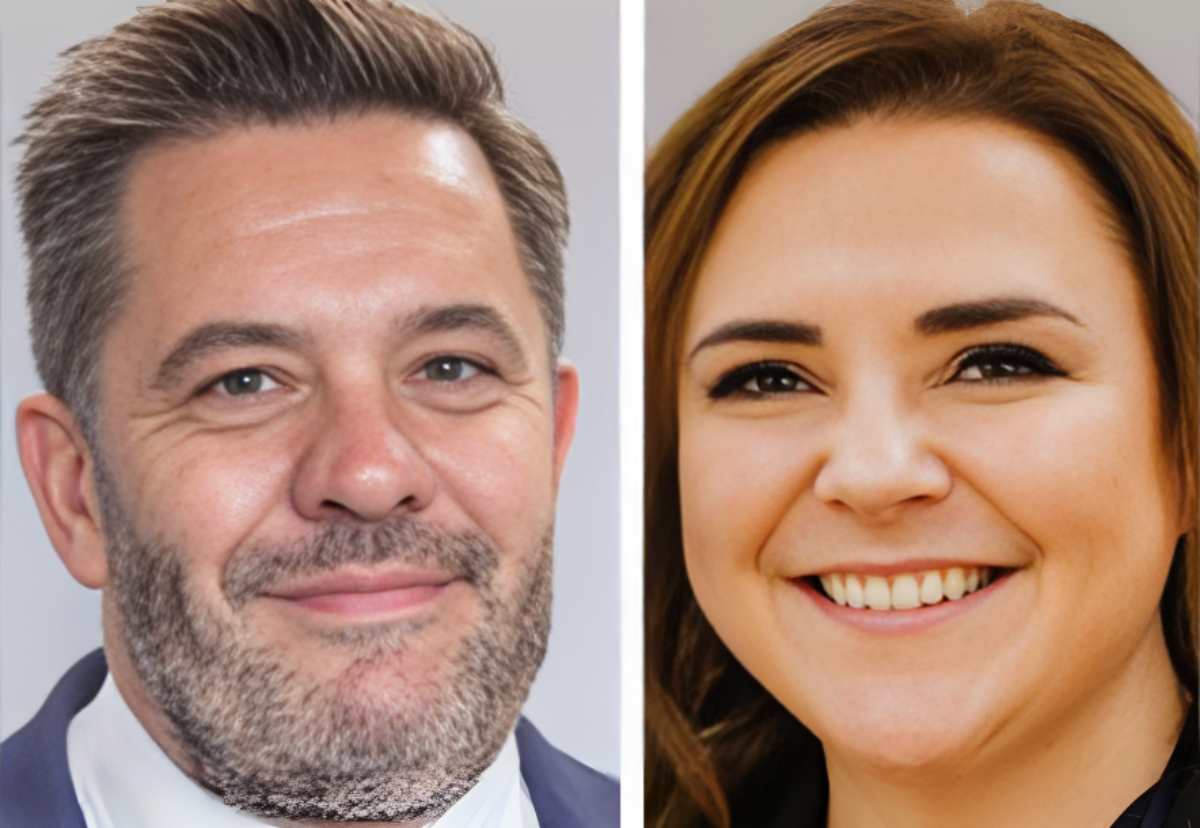 David Rowsell , new MD of Kier Construction London and Cheryl Parsons, new regional director for Kier Construction Southern