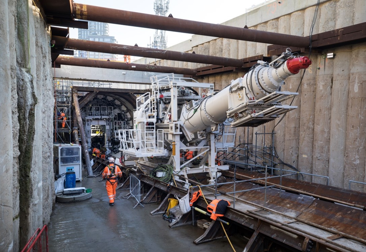 Parts of the TBM were previously used on London's Crossrail project and have been refurbished for HS2.