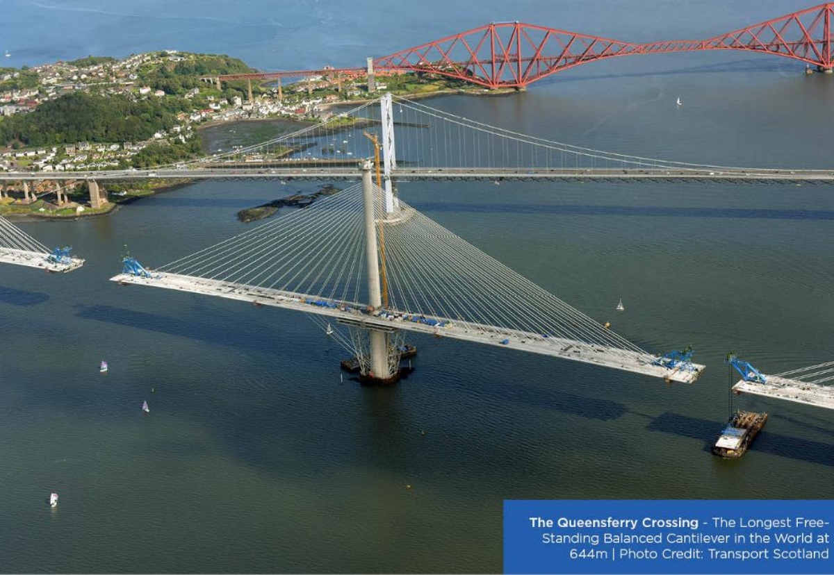 The structure will become the longest three-tower, cable-stayed bridge in the world