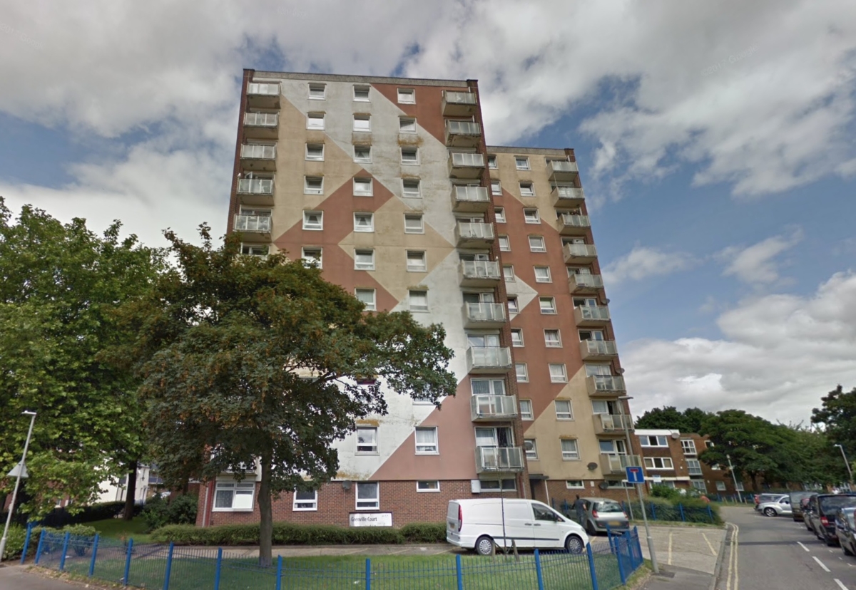 Grenville Court is one of four tower blocks to be fitted with sprinklers