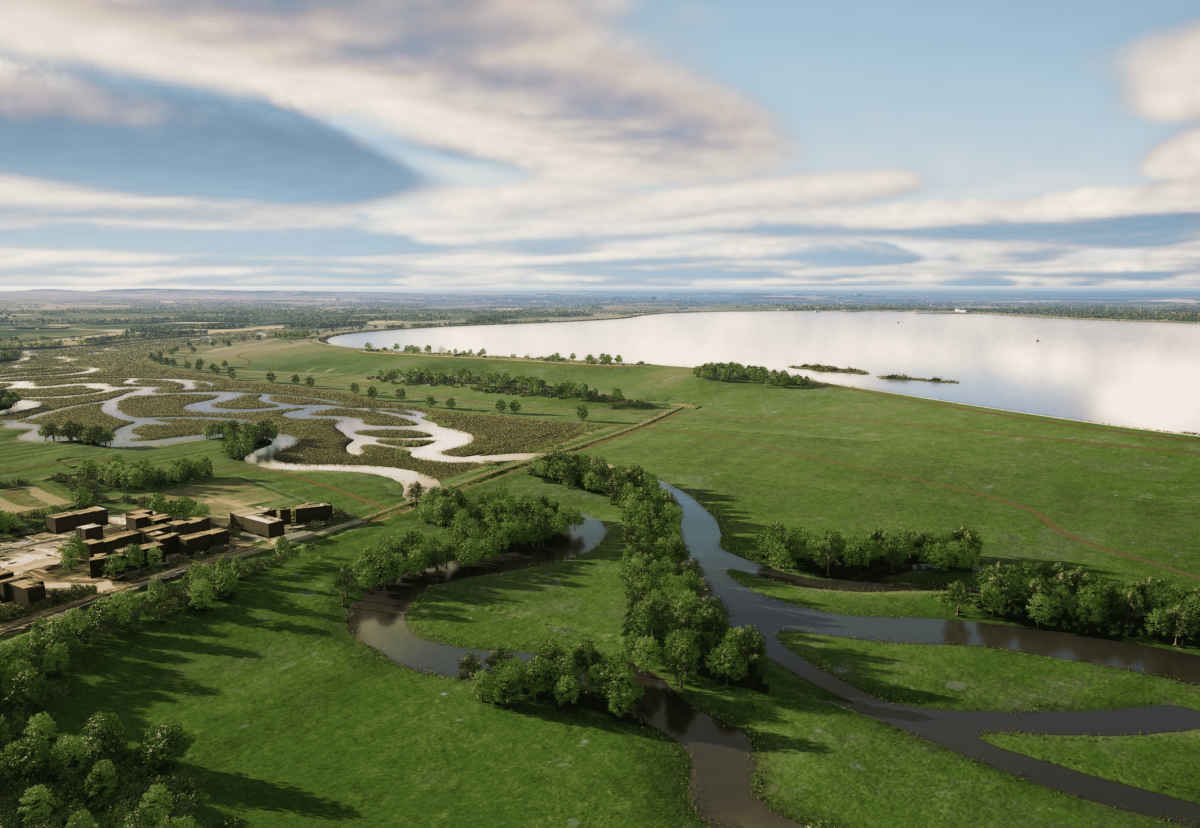 Artist illustration of the proposed South East Strategic Reservoir Option