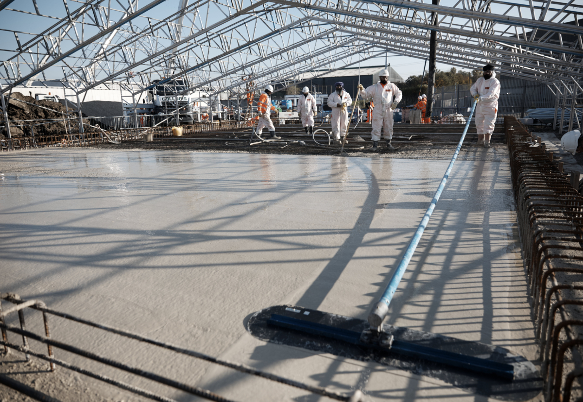 First UK pour of Exegy® ultra-low carbon concrete at Edmonton EcoPark