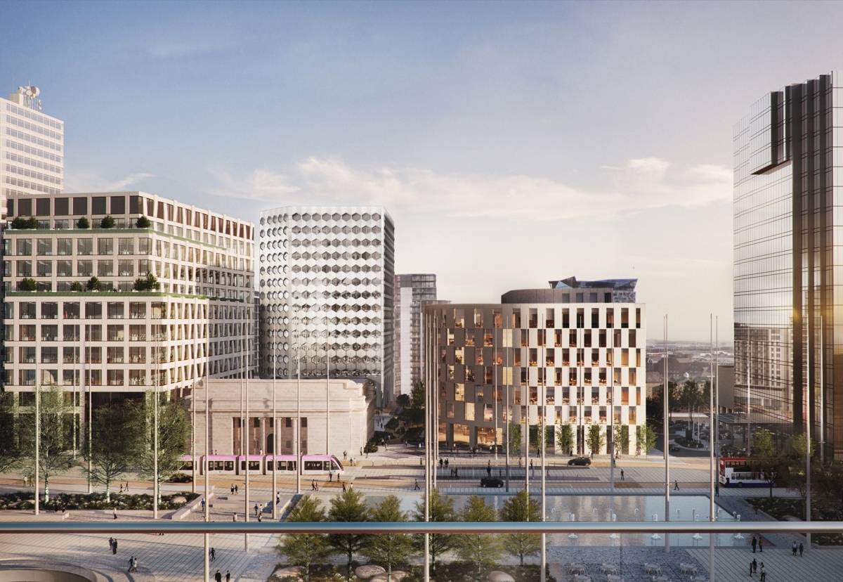 Arena Central site has been masterplanned for the delivery of over 1 million sq ft of office-led, mixed use development.