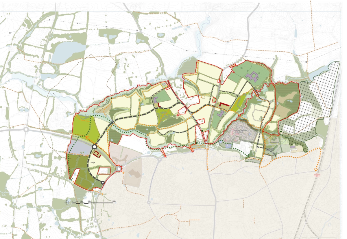 The road bridge and a link road will connect the Freeks Farm housing development in the east, and the A273 Isaacs Lane to the west. 