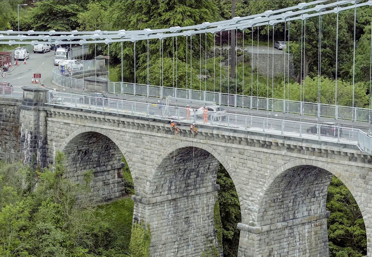 C Spencer has secured several major bridge projects, such as the further renovation of Menai Suspension Bridge between the island of Anglesey and mainland Wales