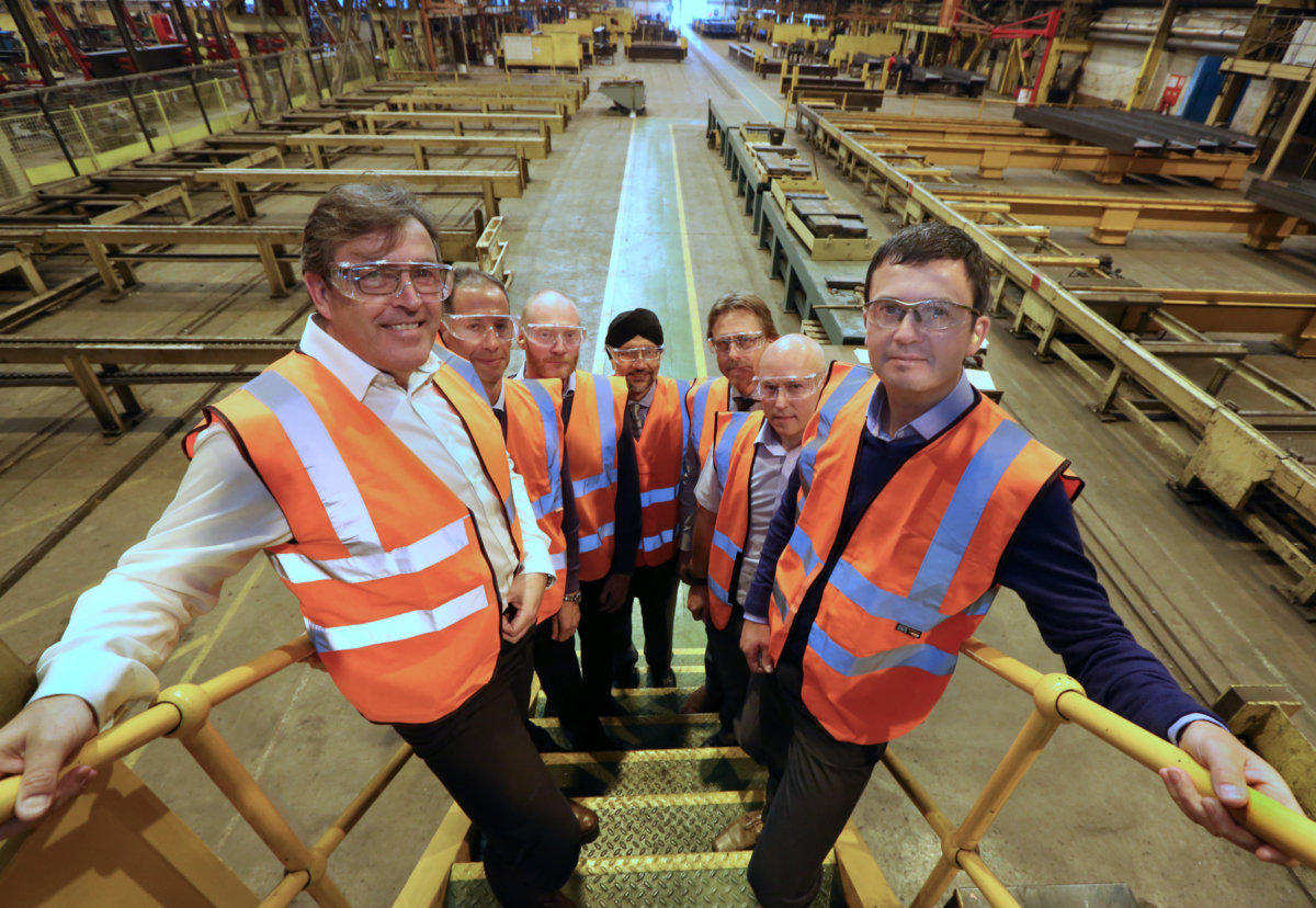 Left to right: Tim Outteridge, Patrick Jackson, Guy Laws, Gursharun Thind, Andy Limbert, Steve Quinny and Gary Kipling