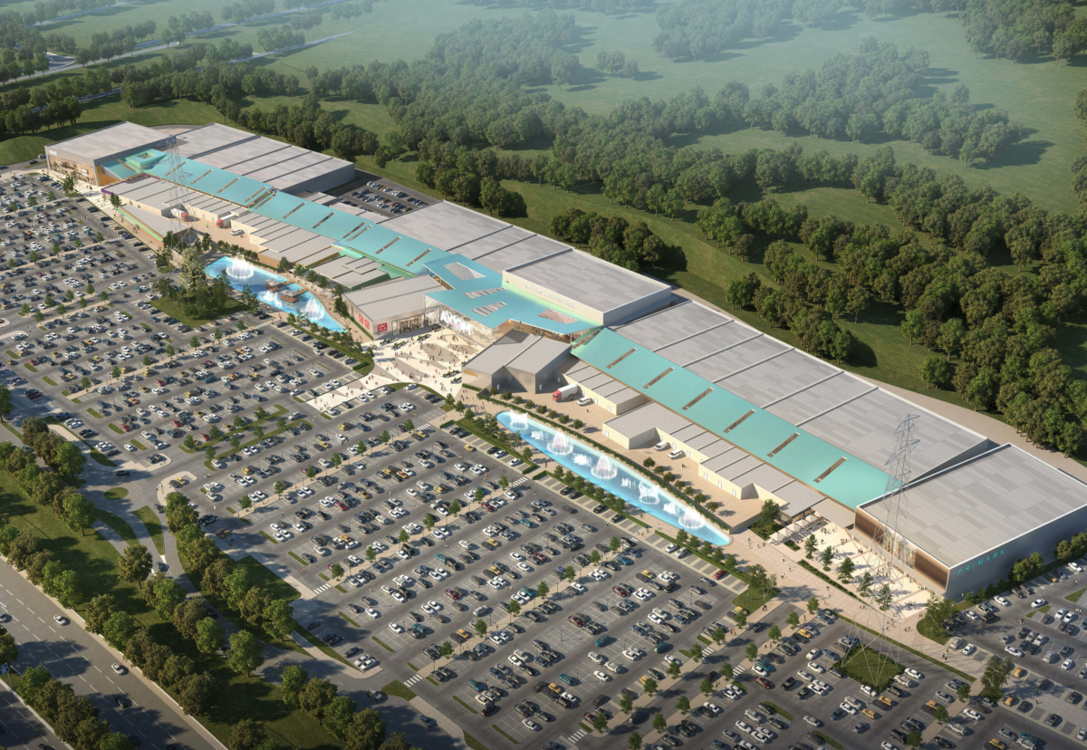 Axiom shopping centre will have over 1km of frontage on to the M62
