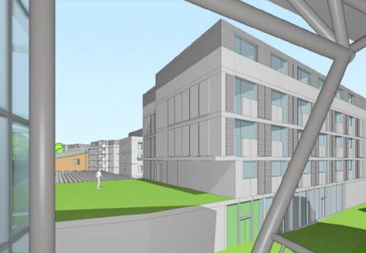 Planned student accommodation blocks
