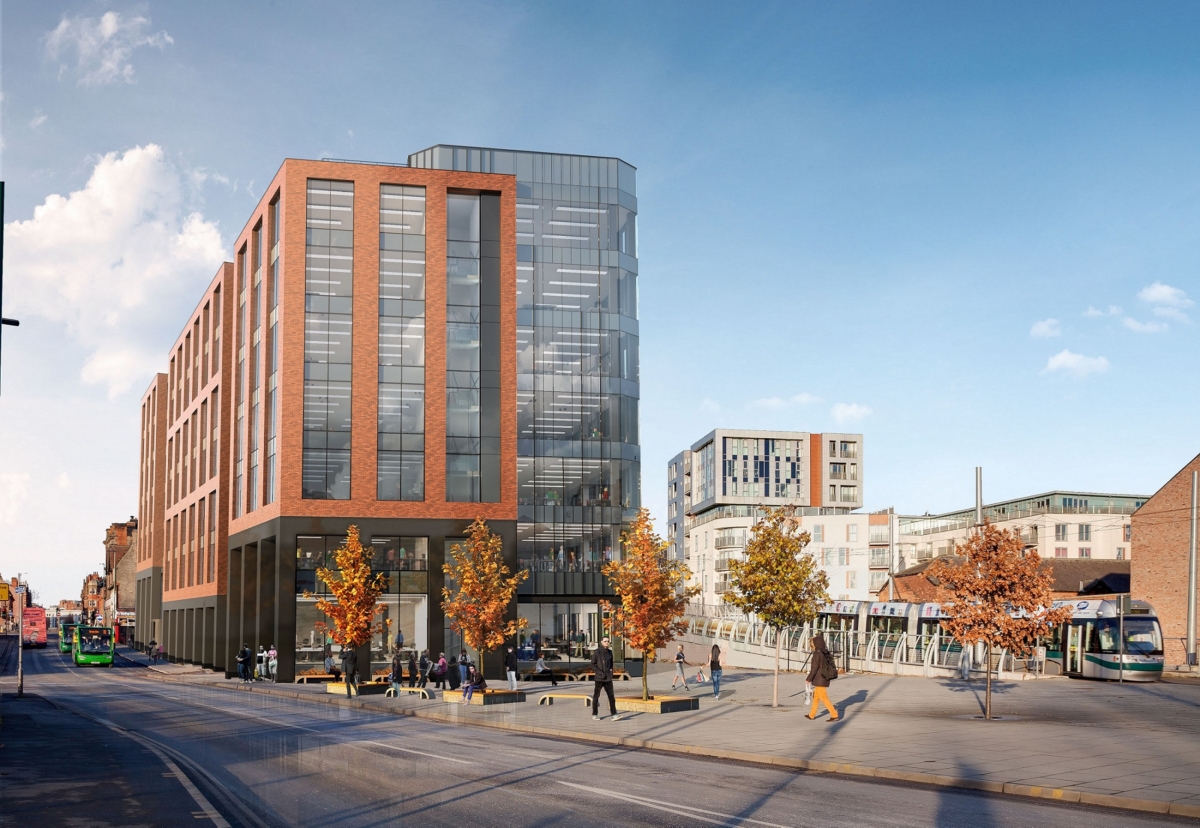 Crocus Place glass and brick designs will mirror the surrounding architecture