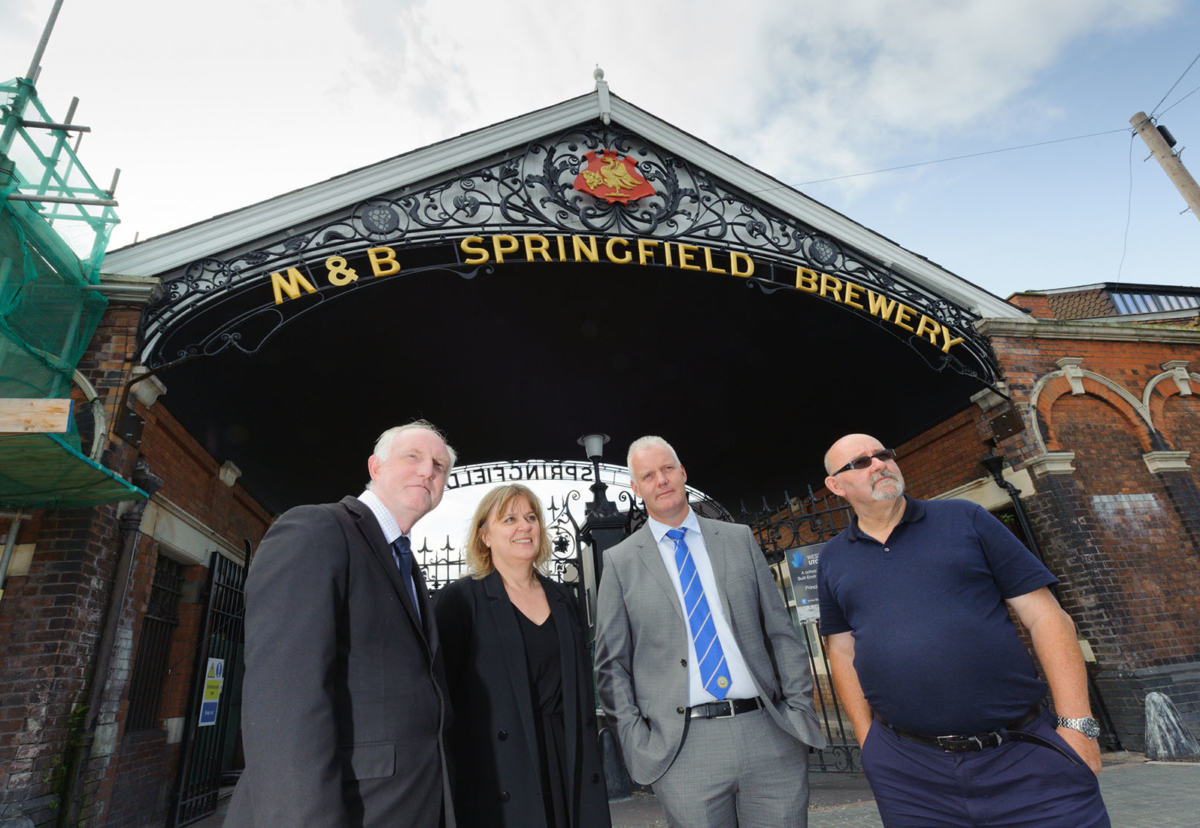 Dr Paul Hampton (University of Wolverhampton), Patricia Słoneczny, Richard Dolman (both AR Demolition) and John Woodward (C&D Consultancy)  