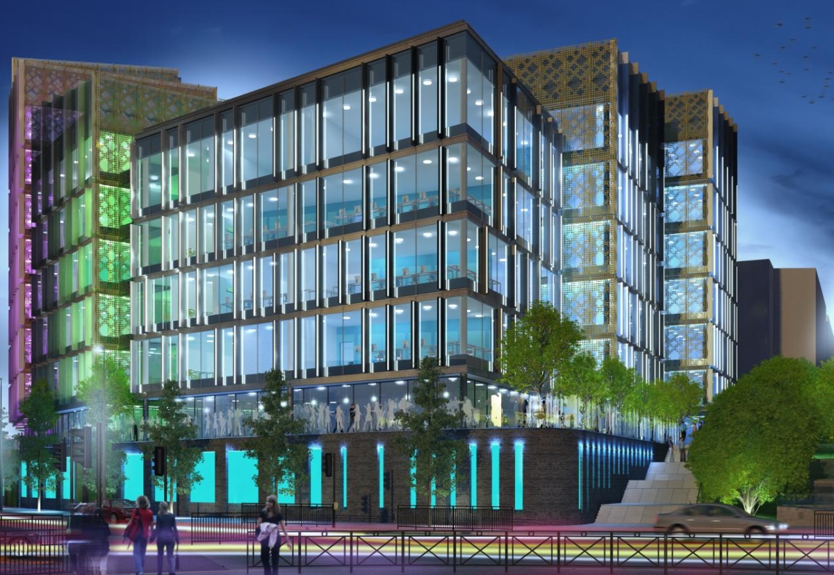 Phase one consists of three buildings rising from five to ten storeys.