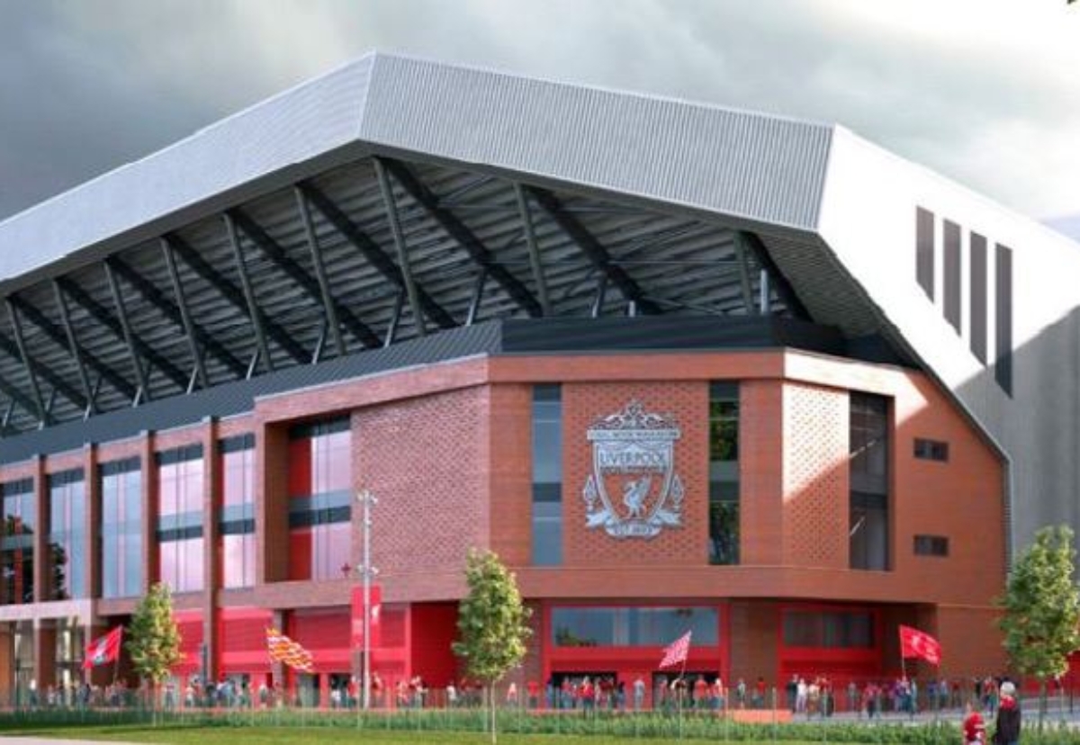 SD Samuels has installed roofing and cladding on The New Anfield Road Stand