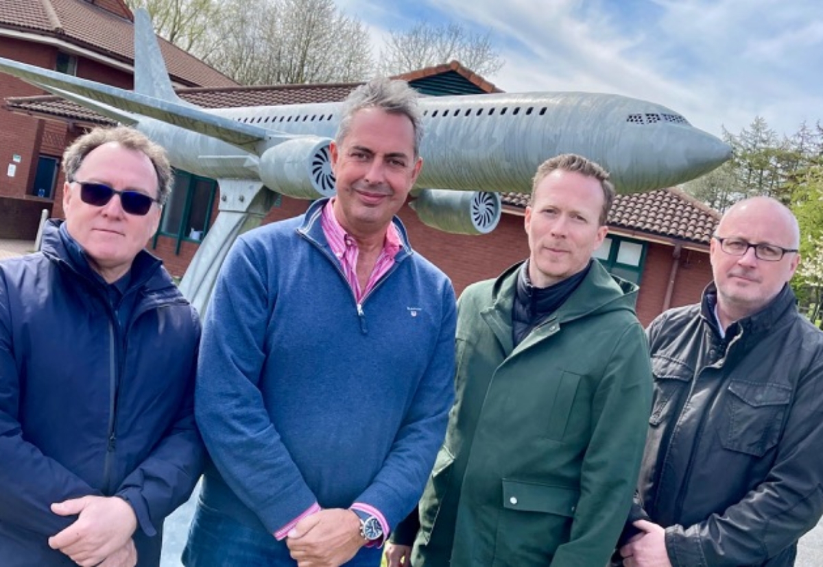 From left, Simon Bee of Benoy, Rob Tincknell of Areli Developments, David Twohig of Murray Twohig and Simon Davis of Urban Delivery