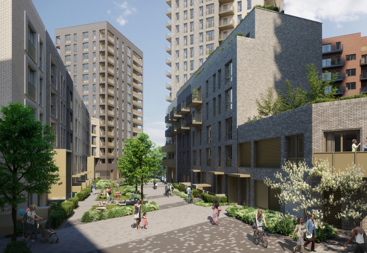Friary Park regeneration will see four housing blocks built ranging from 14 to 24 floors