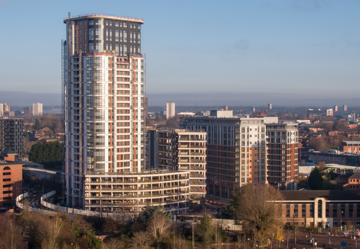 Construction progress at Fortis Quay as of December