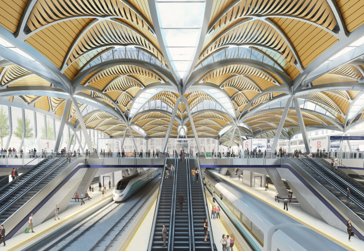 HS2 will deliver eleven new 400m long platforms, a new concourse and improved connections to Euston and Euston Square Underground stations
